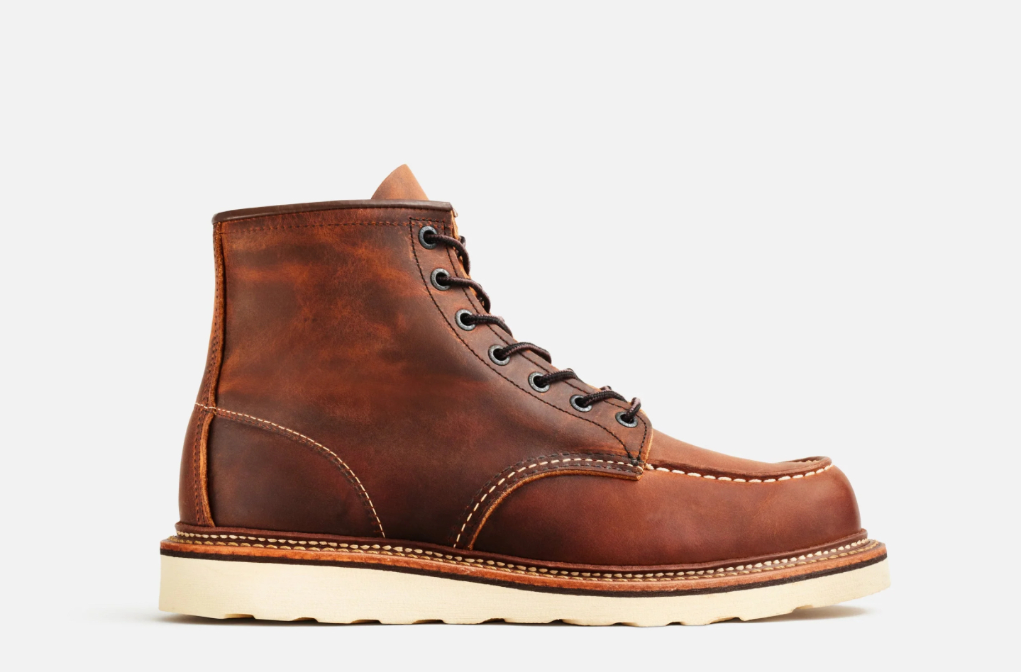 RED WING SHOES - 1907 CLASSIC MOC TOE COPPER ROUGH & TOUGH