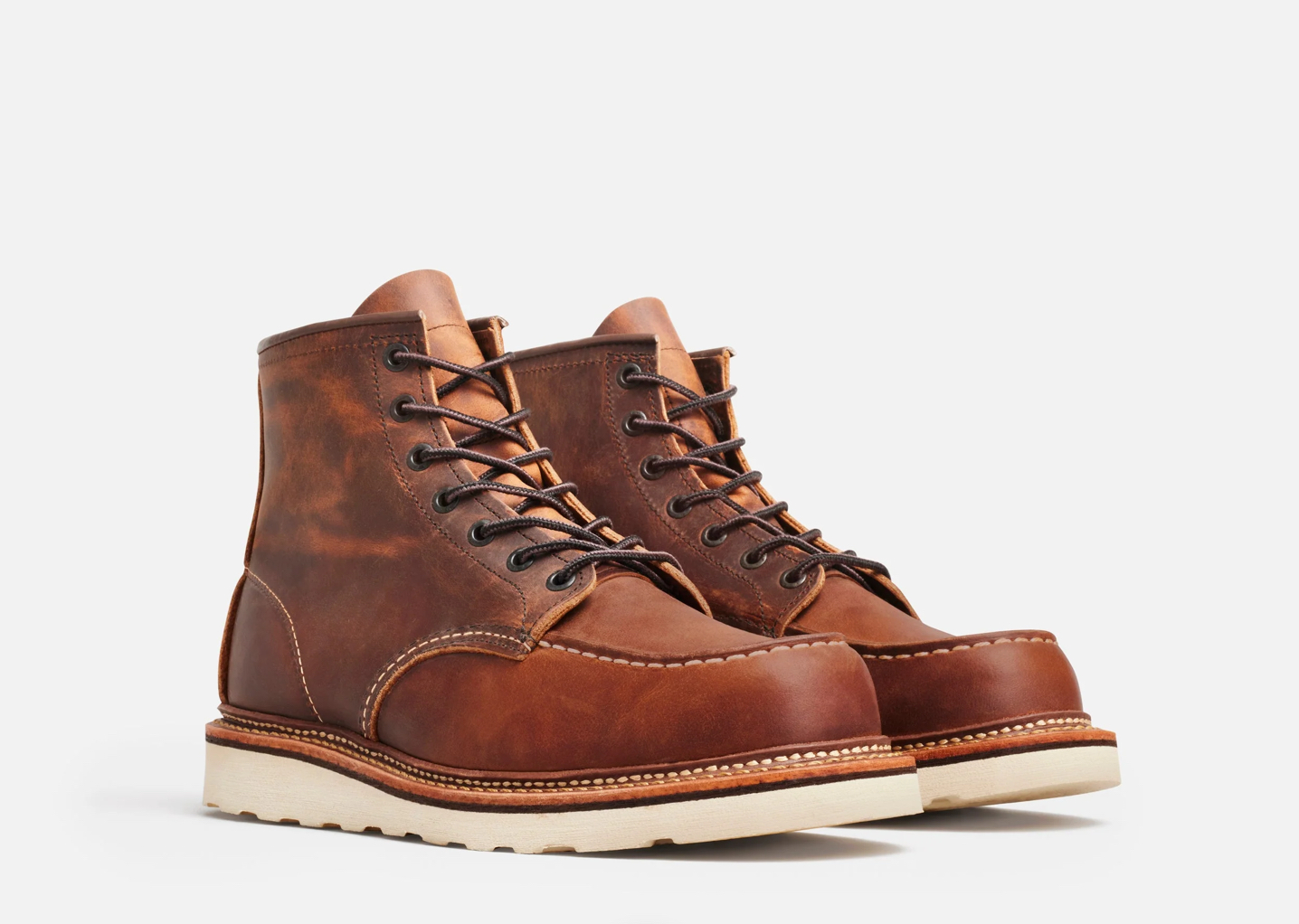 RED WING SHOES - 1907 CLASSIC MOC TOE COPPER ROUGH & TOUGH - Imagen 3