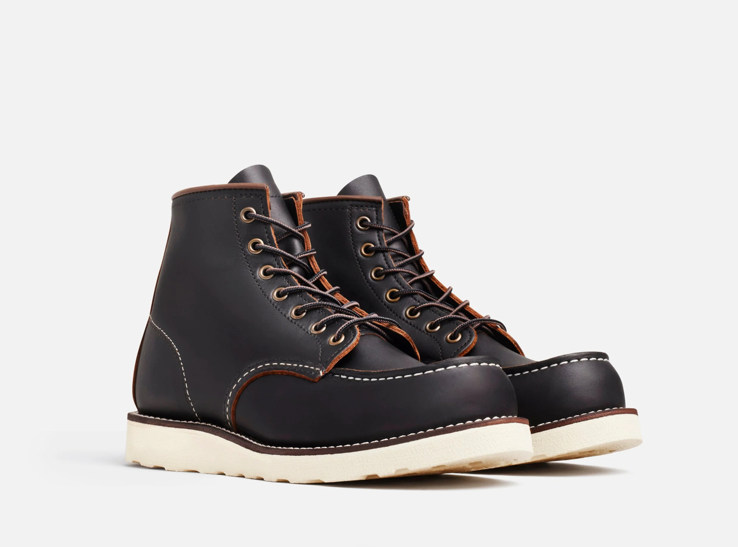 RED WING SHOES - 8849 6" CLASSIC MOC TOE BLACK PRAIRIE