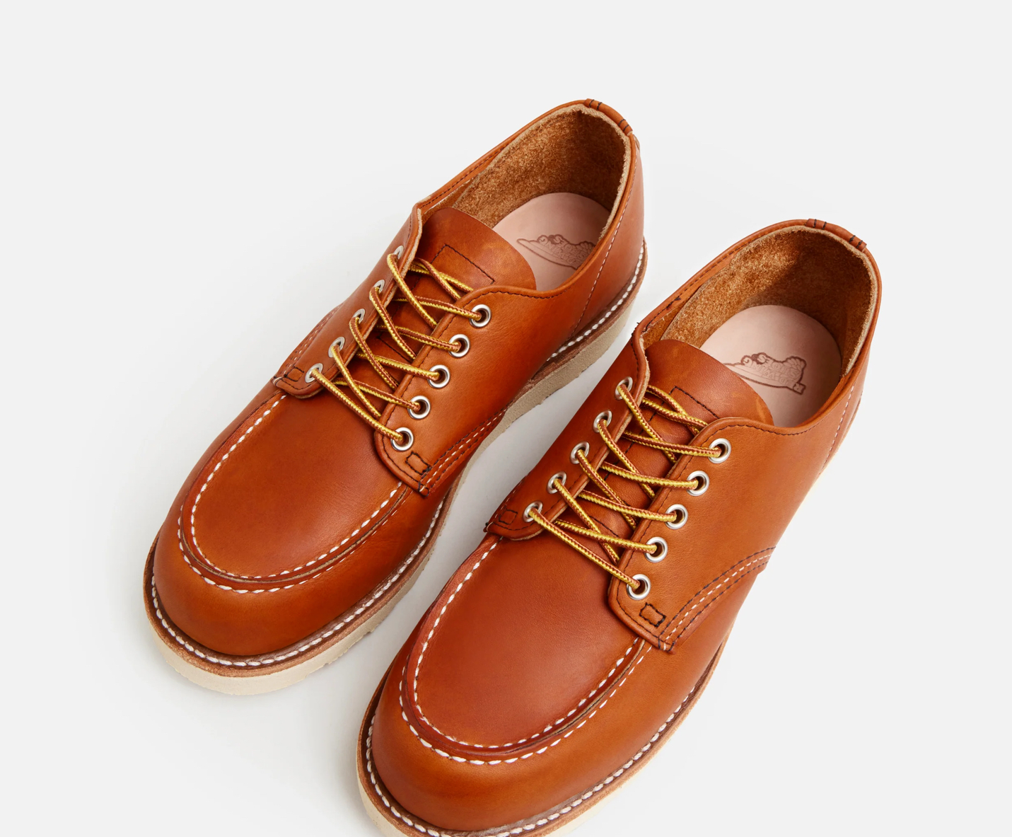 RED WING SHOES - 8092 SHOP MOC TOE OXFORD ORO-LEGACY - Imagen 4
