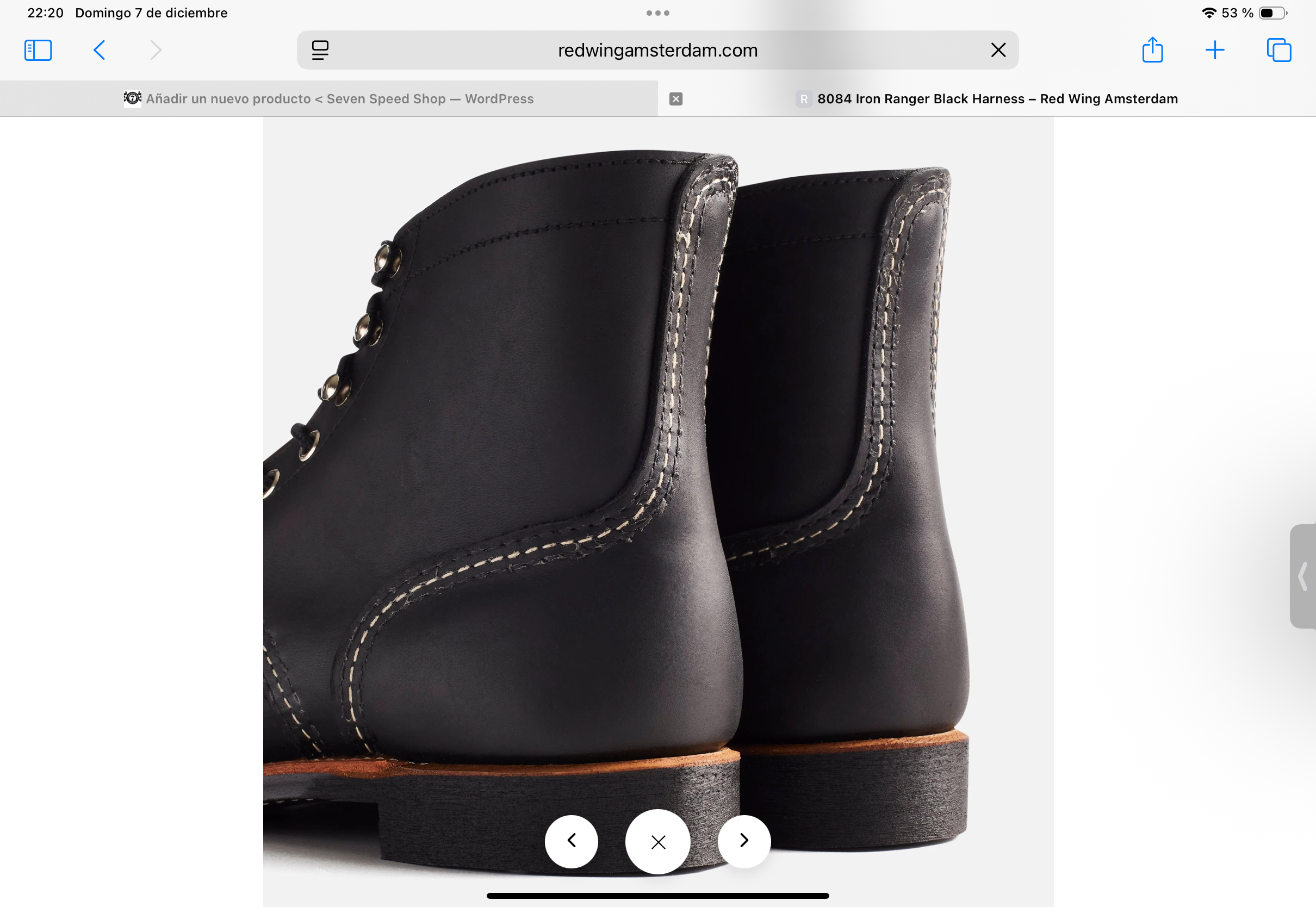 RED WING SHOES - 8084 IRON RANGER BLACK HARNESS - Imagen 4