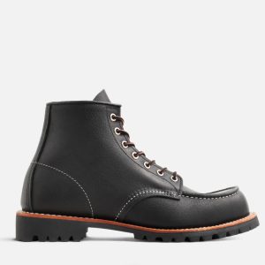 RED WING SHOES - ROUGHNECK MOC TOE BLACK OIL SLICK