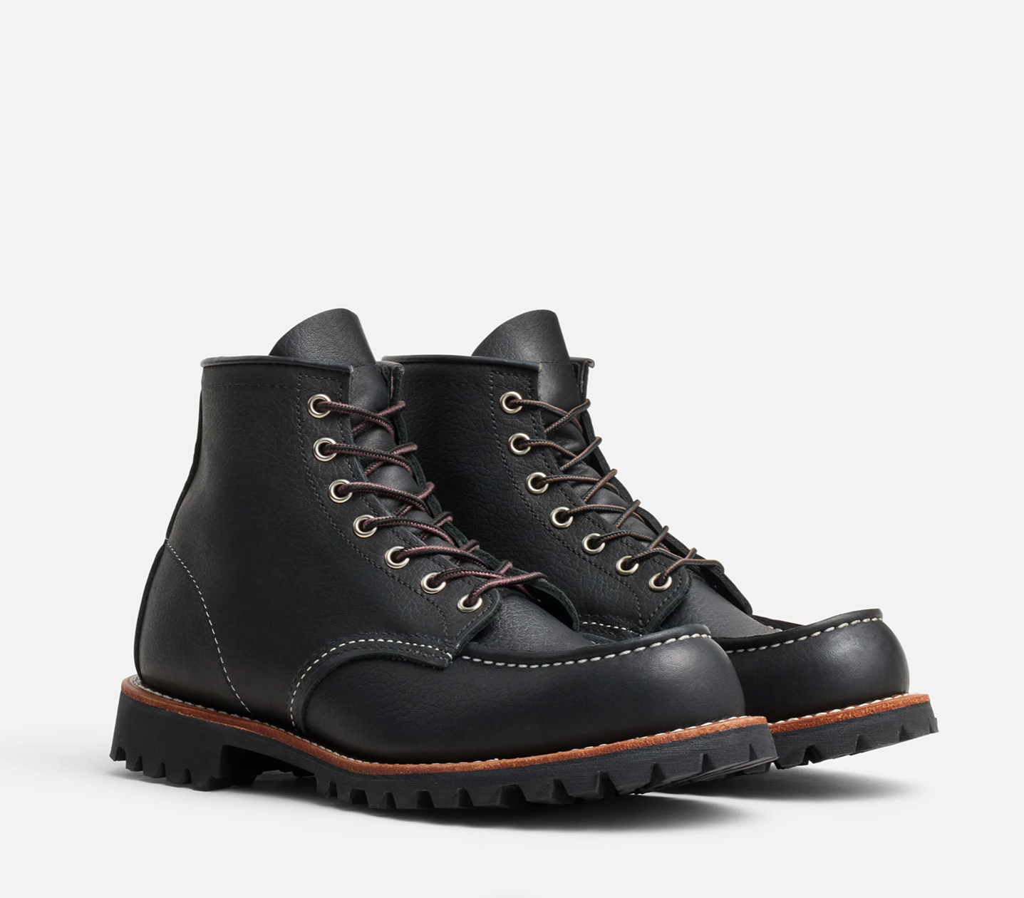 RED WING SHOES - ROUGHNECK MOC TOE BLACK OIL SLICK - Imagen 3