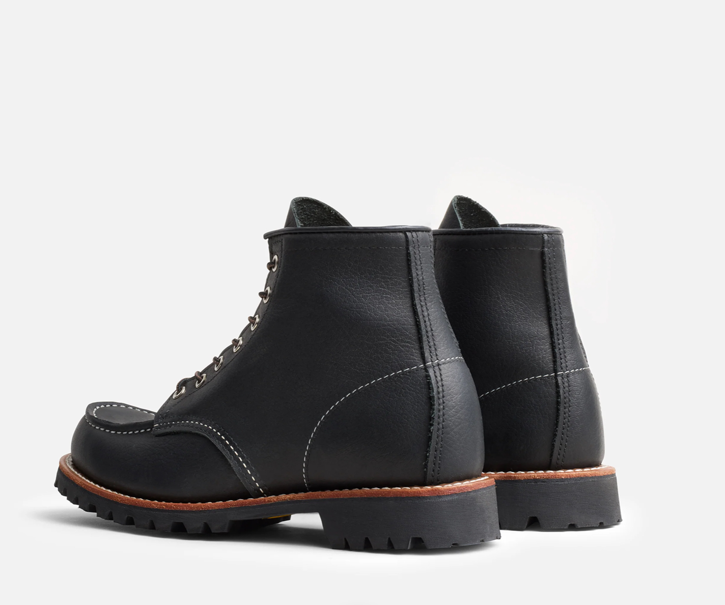 RED WING SHOES - ROUGHNECK MOC TOE BLACK OIL SLICK - Imagen 4