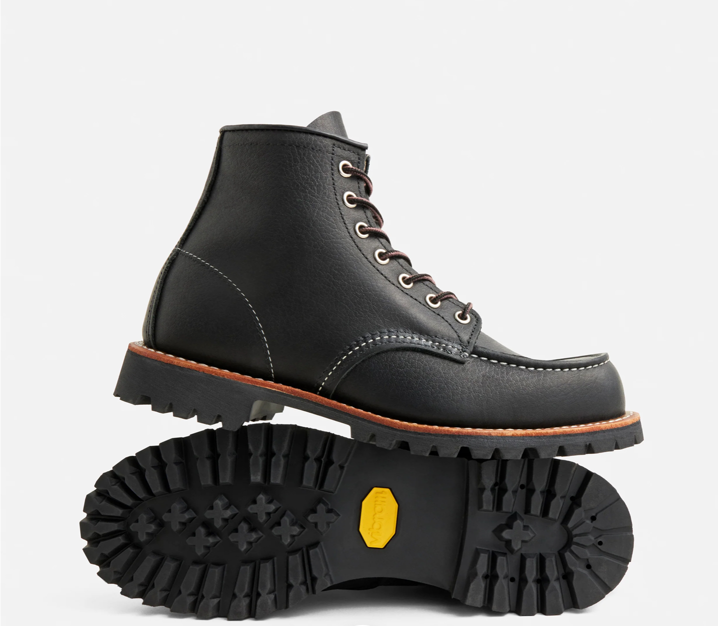 RED WING SHOES - ROUGHNECK MOC TOE BLACK OIL SLICK - Imagen 5