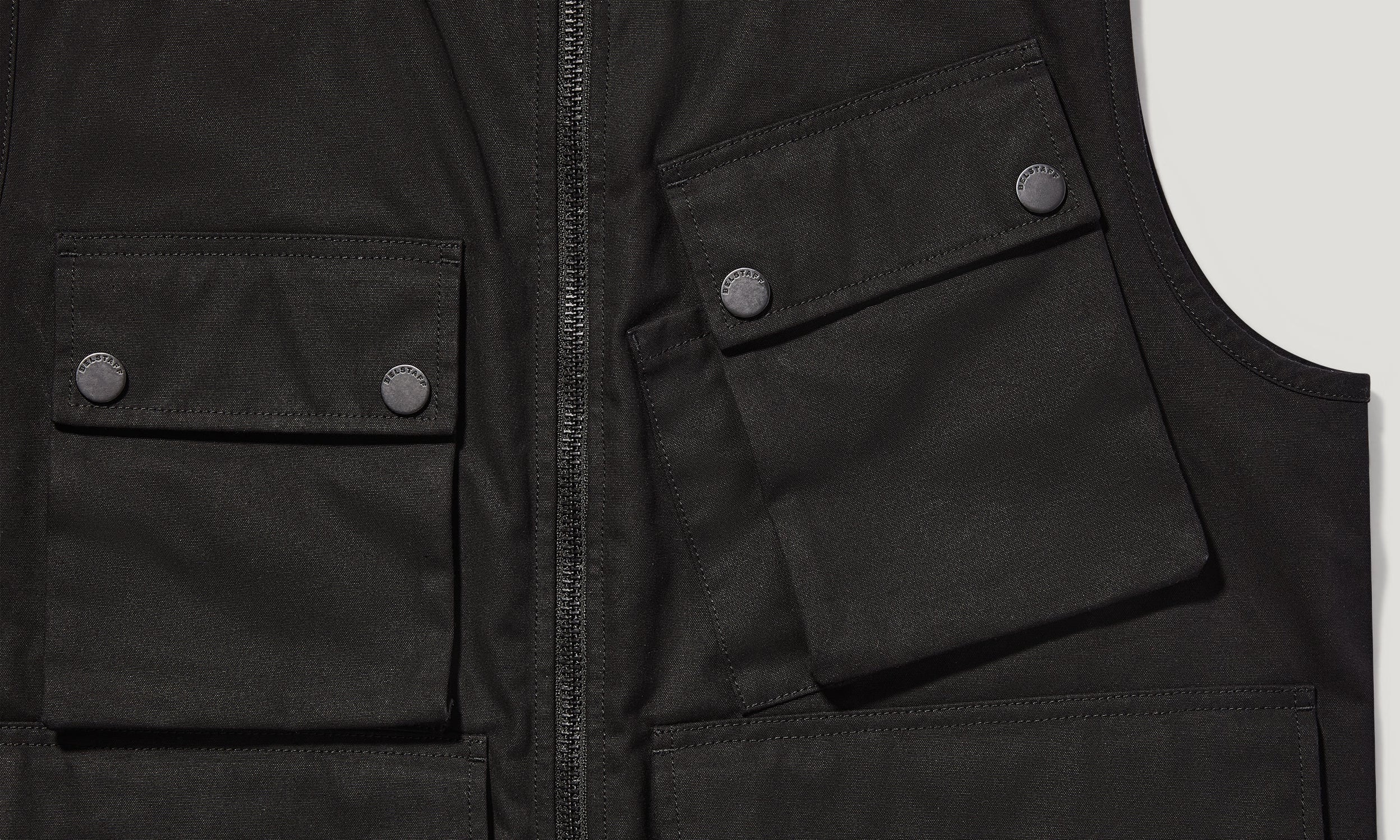 BELSTAFF - CHALECO DE MOTOCICLISMO WINDERMERE NEGRO - Imagen 4
