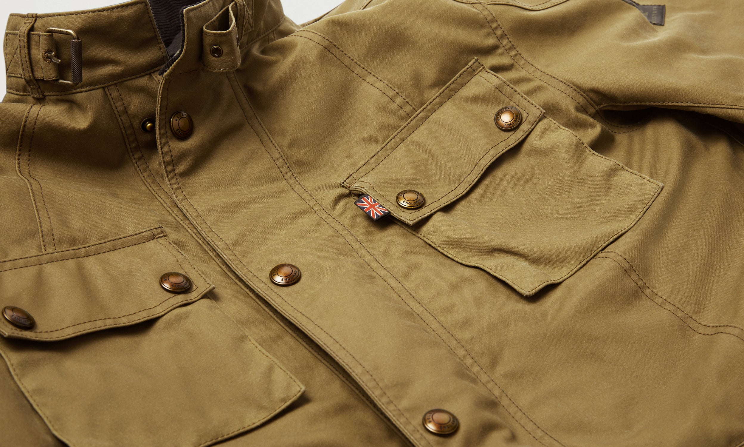 BELSTAFF - CROSBY MOTORCYCLE JACKET SAND - Imagen 3