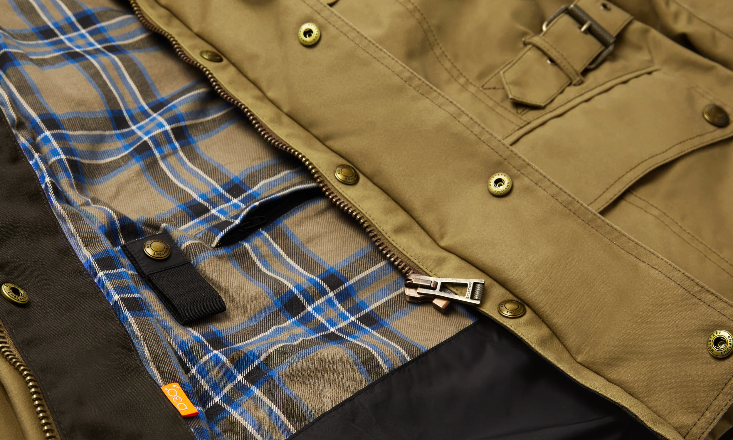 BELSTAFF - CROSBY MOTORCYCLE JACKET SAND - Imagen 4