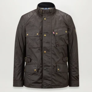 BELSTAFF - CROSBY MOTORCYCLE JACKET FOREST MAHOGANY