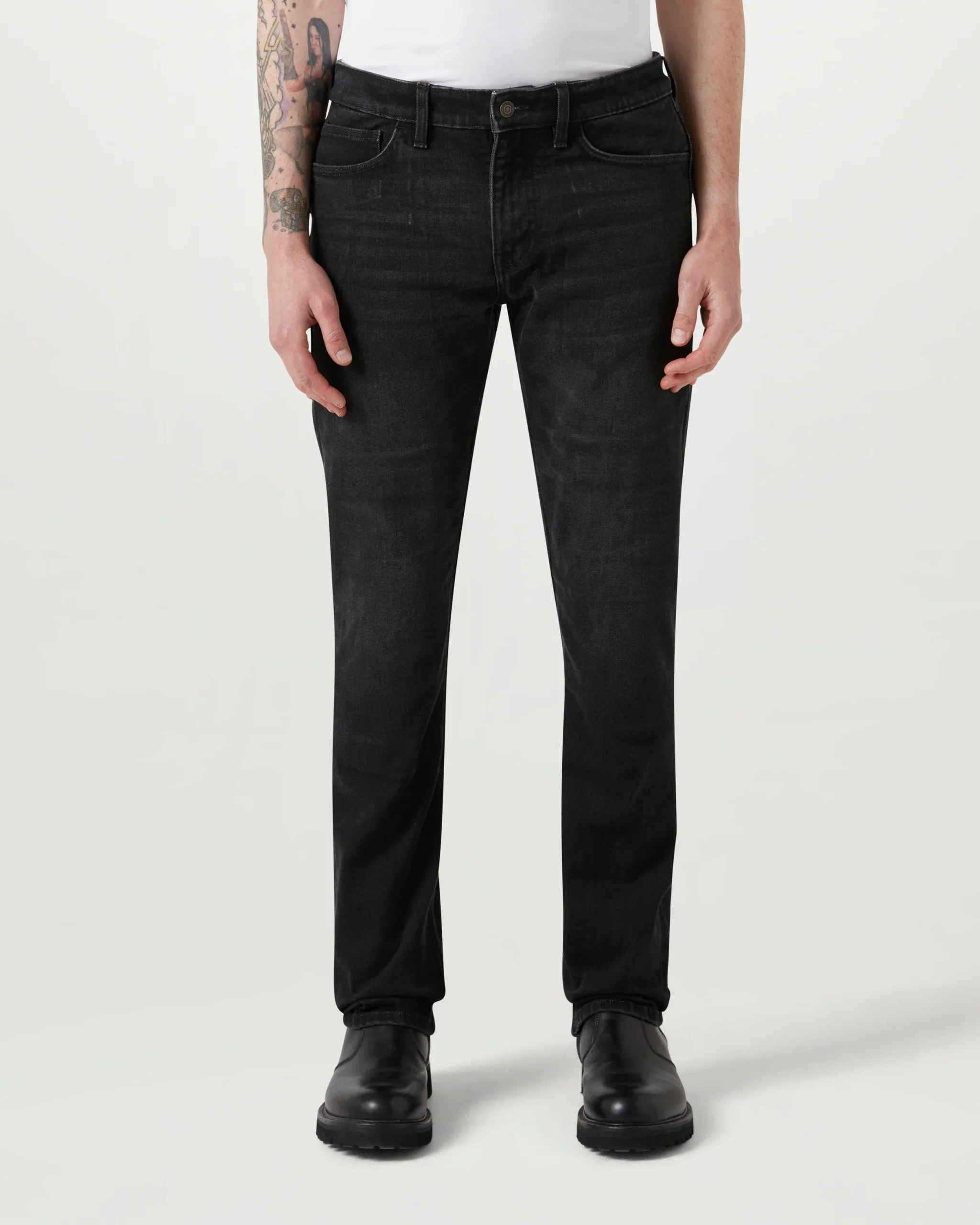 BELSTAFF - POPLAR MOTORCYCLE JEANS WASHED BLACK - Imagen 4