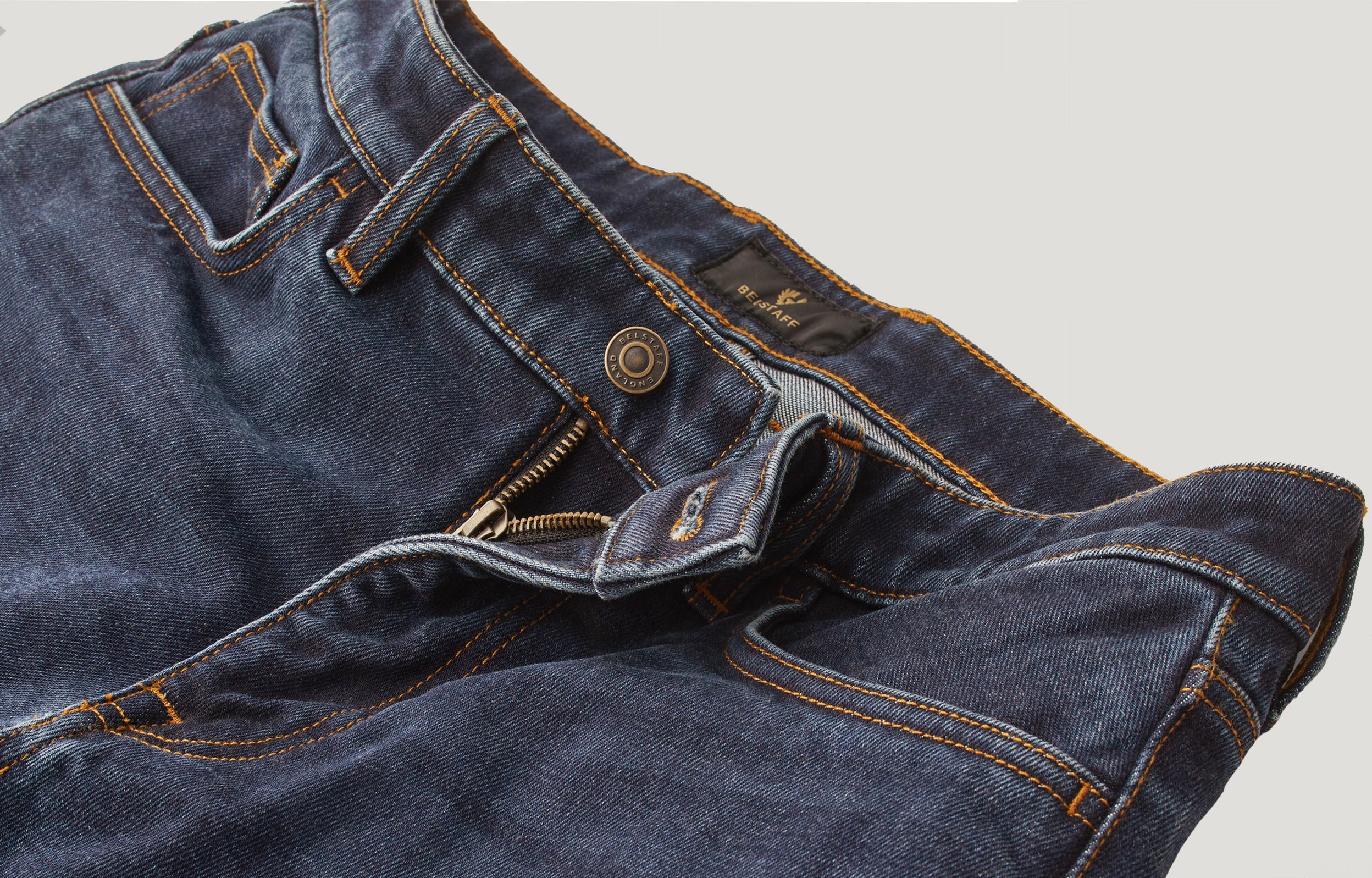 BELSTAFF - POPLAR MOTORCYCLE JEANS WASHED INDIGO - Imagen 3