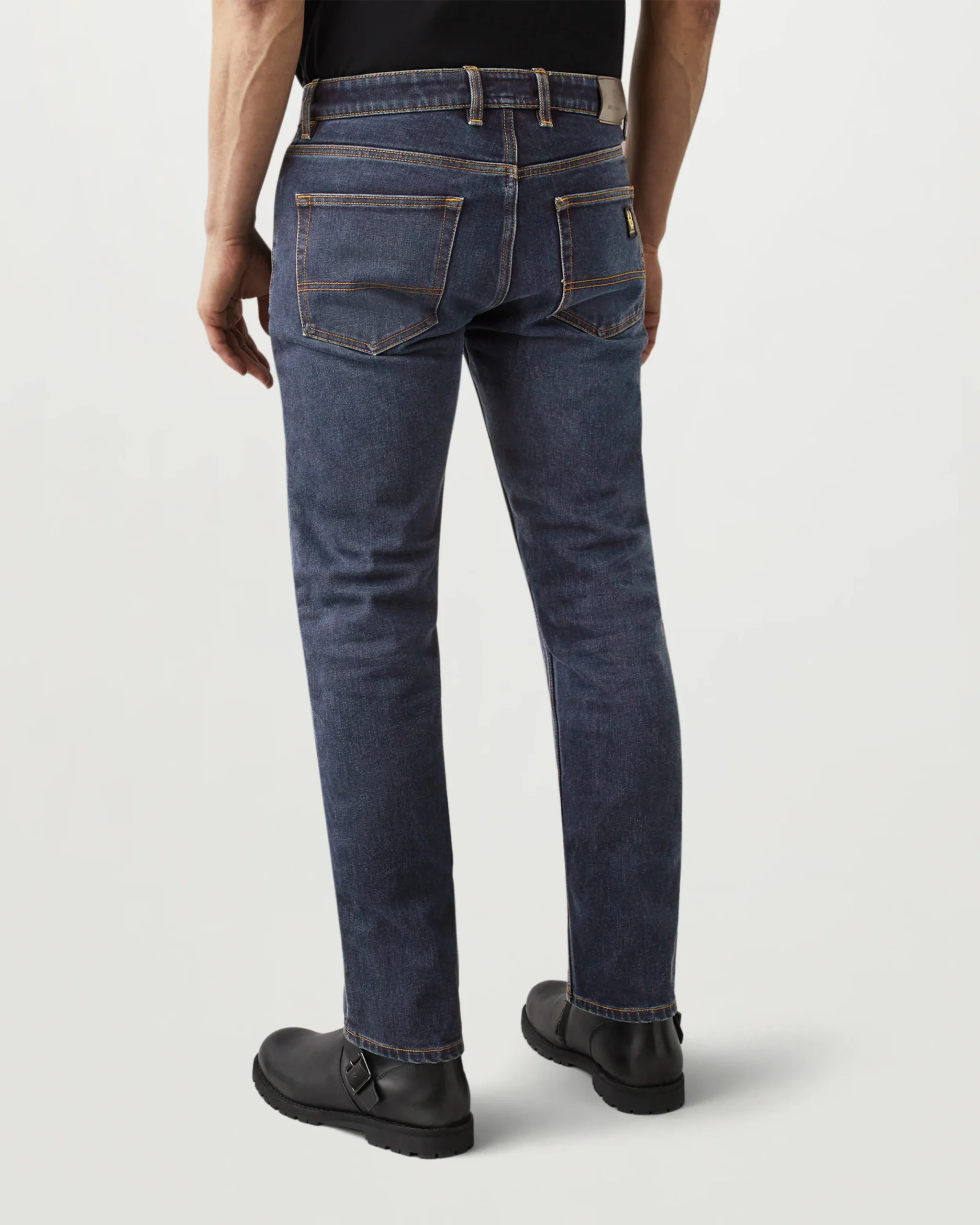 BELSTAFF - POPLAR MOTORCYCLE JEANS WASHED INDIGO - Imagen 5