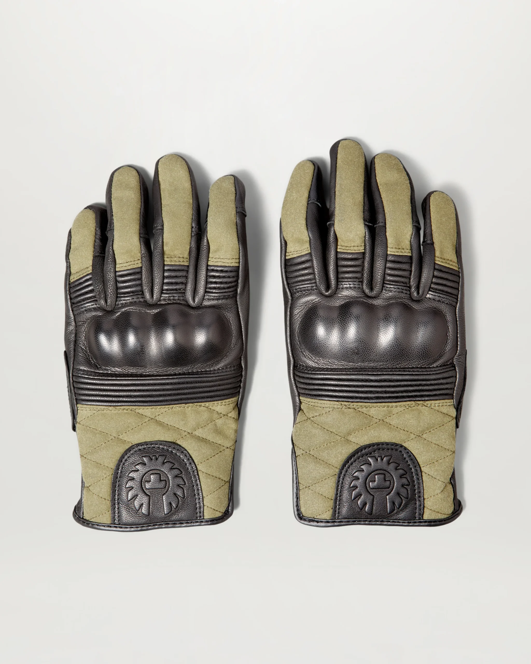 BELSTAFF - HAMPSTEAD MOTORCYCLE GLOVE BLACK/FOREST GREEN