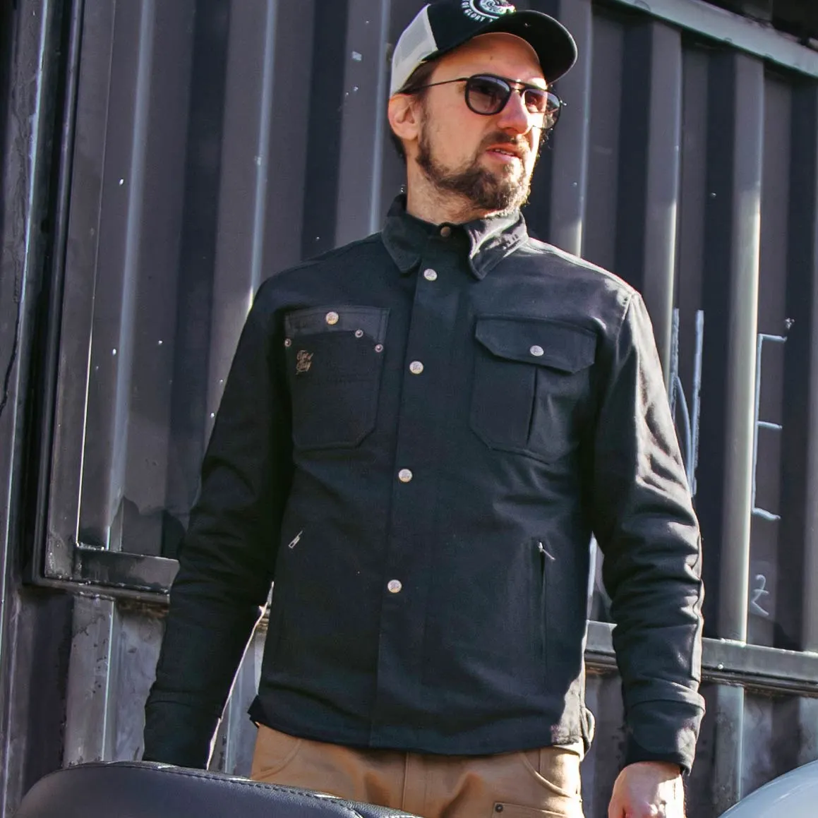 AGE OF GLORY - Runaway Riding Shirt Desert BLACK - Imagen 4