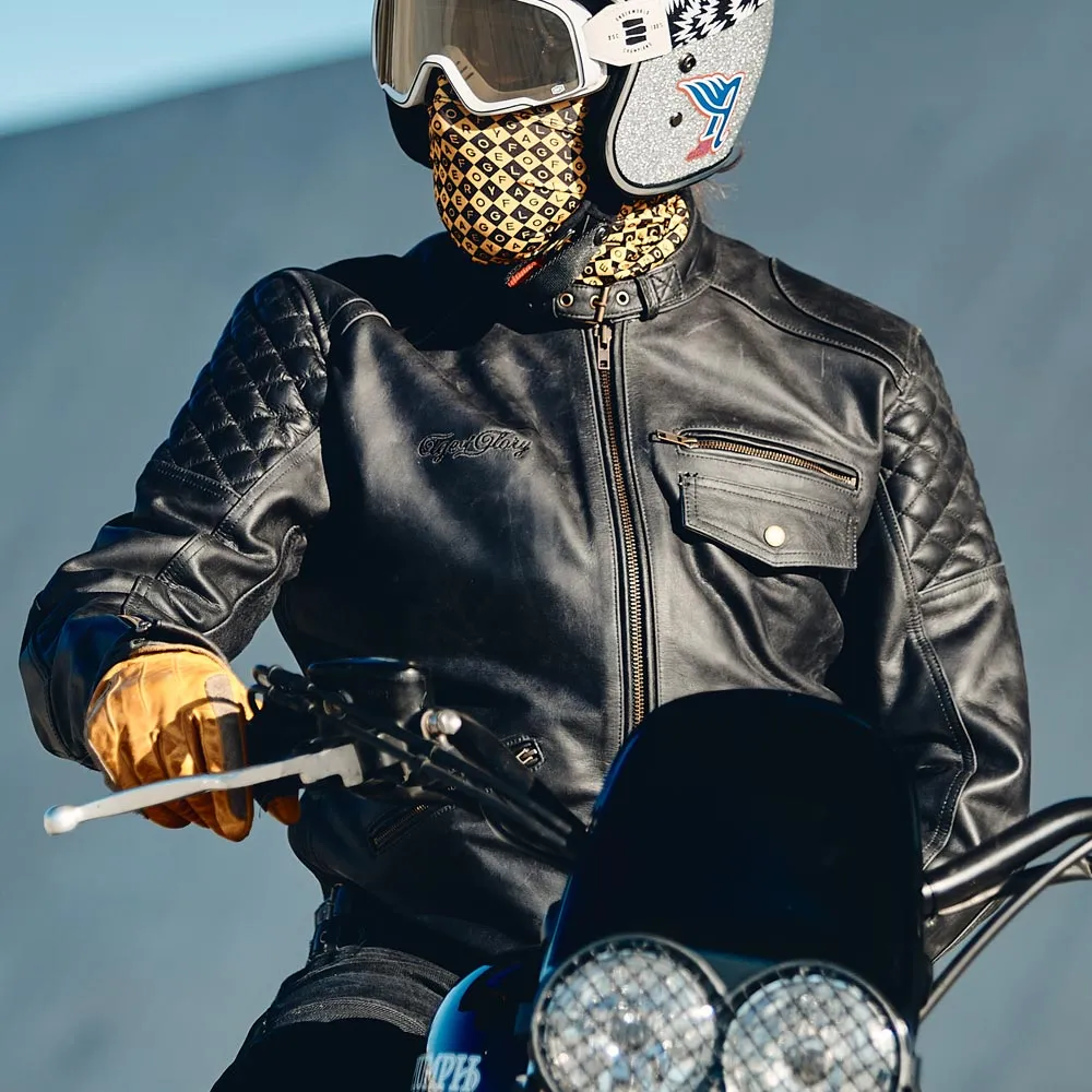 AGE OF GLORY - Kingpin Leather Jacket Black