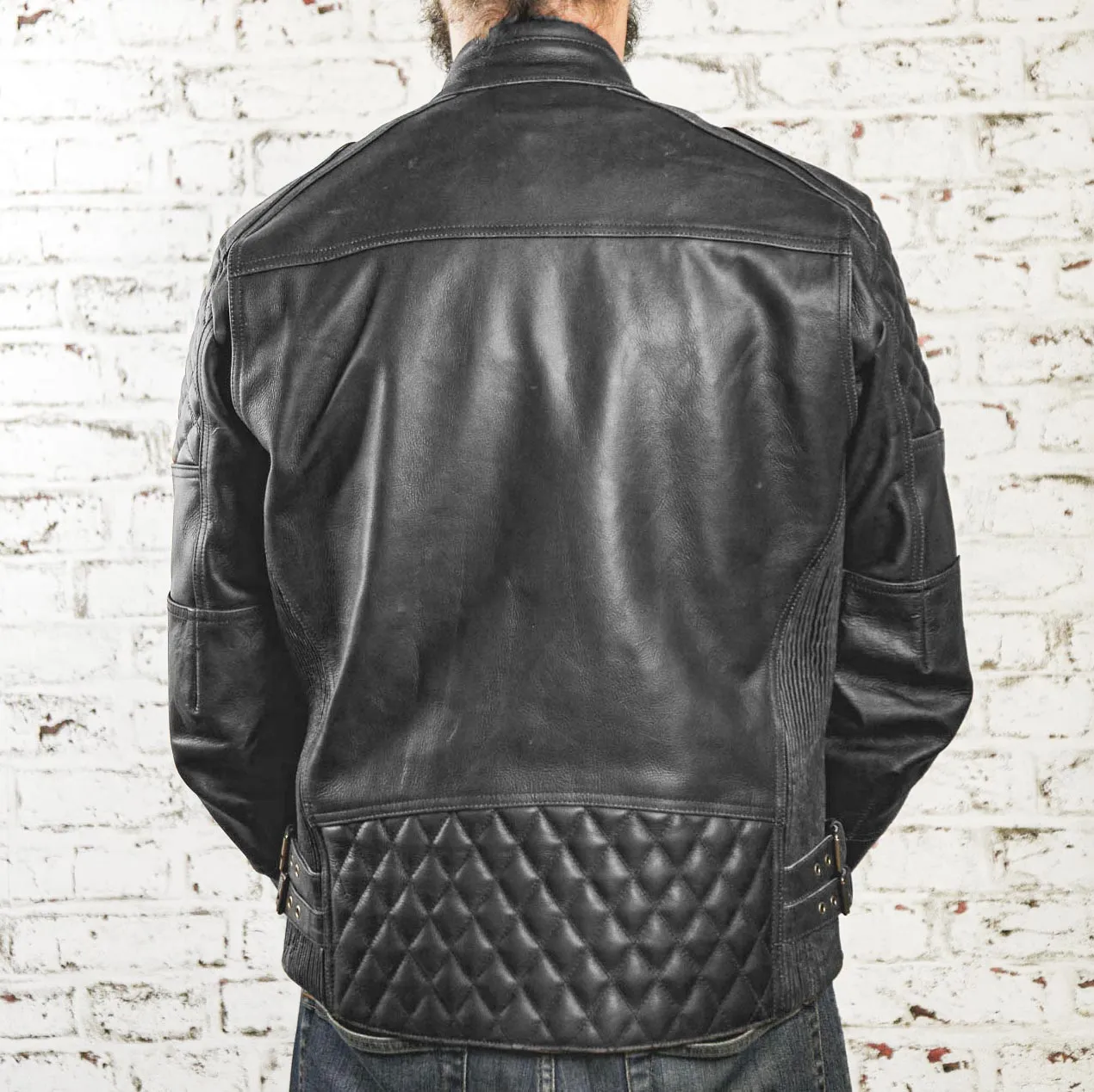 AGE OF GLORY - Kingpin Leather Jacket Black - Imagen 4