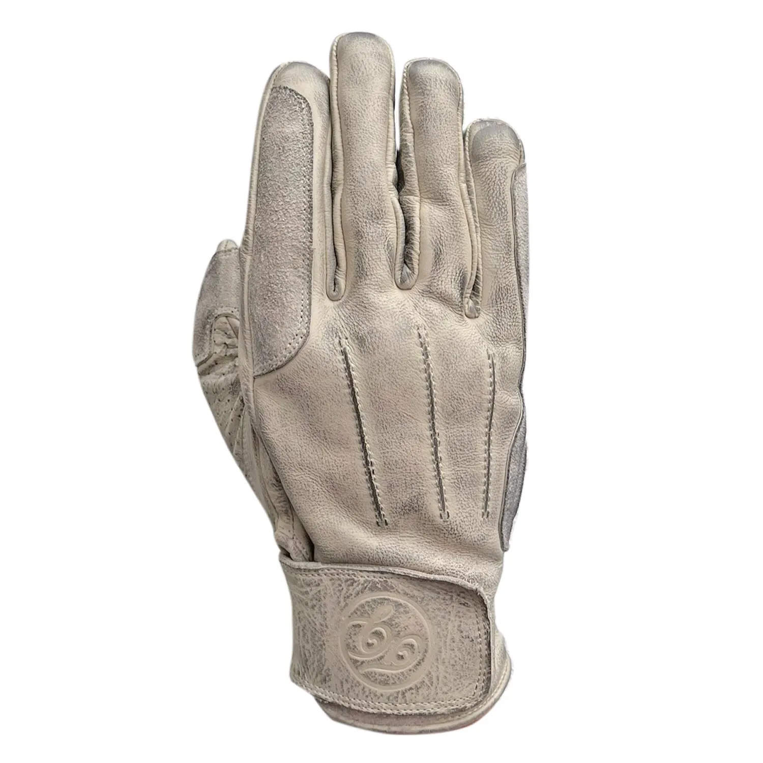 AGE OF GLORY - Rover Leather CE Gloves Aged White - Imagen 5