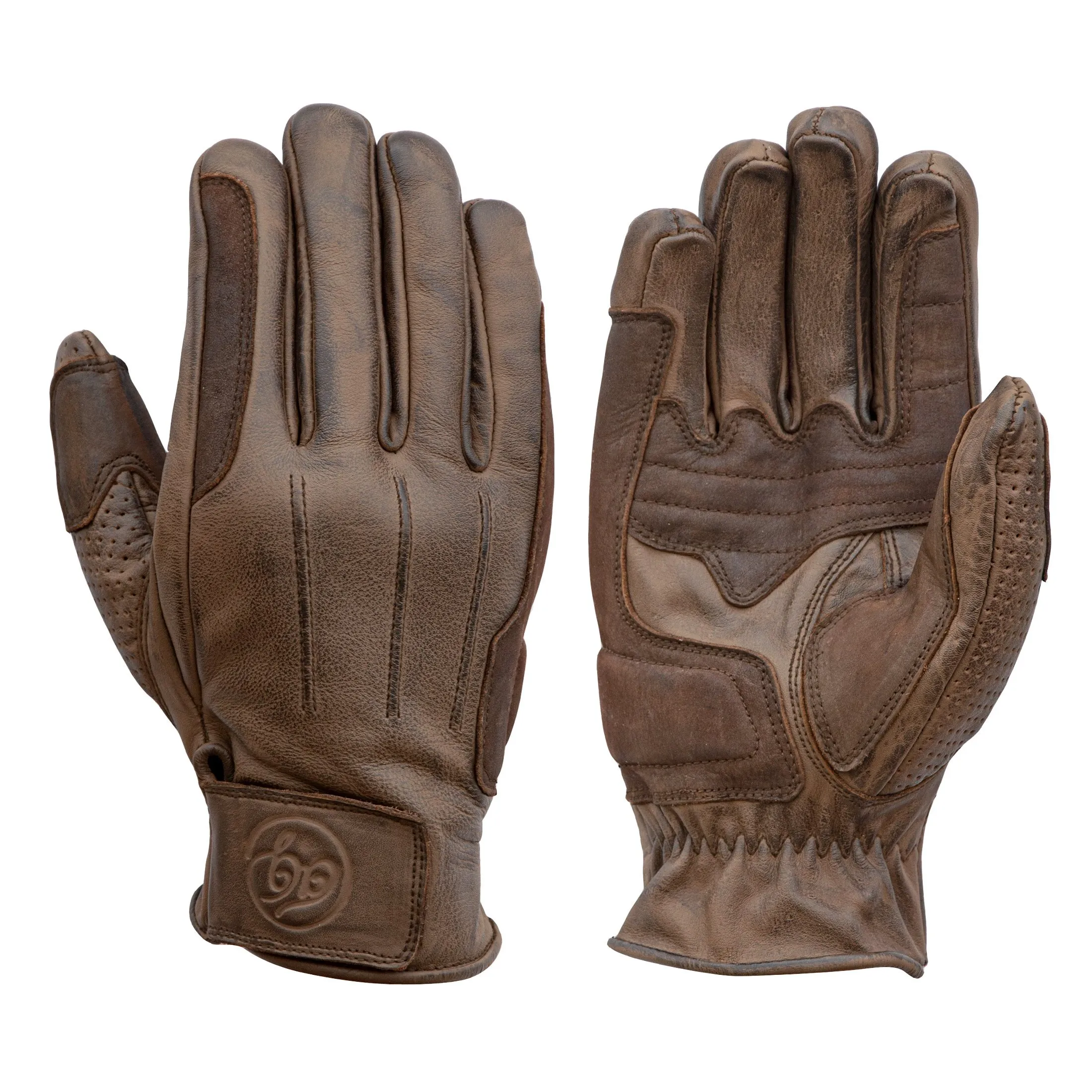 AGE OF GLORY - Rover Leather CE Gloves Aged Waxed Brown