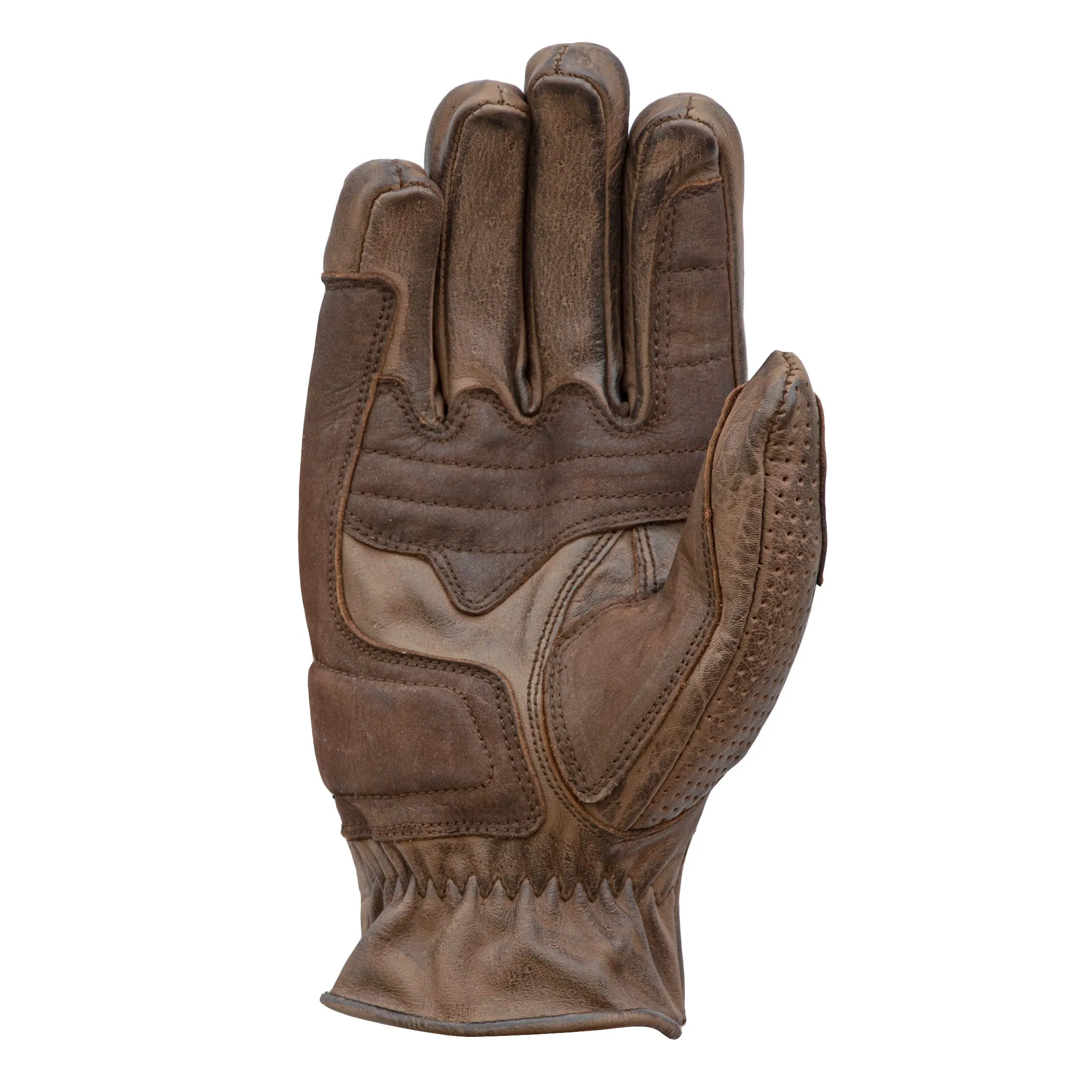 AGE OF GLORY - Rover Leather CE Gloves Aged Waxed Brown - Imagen 4