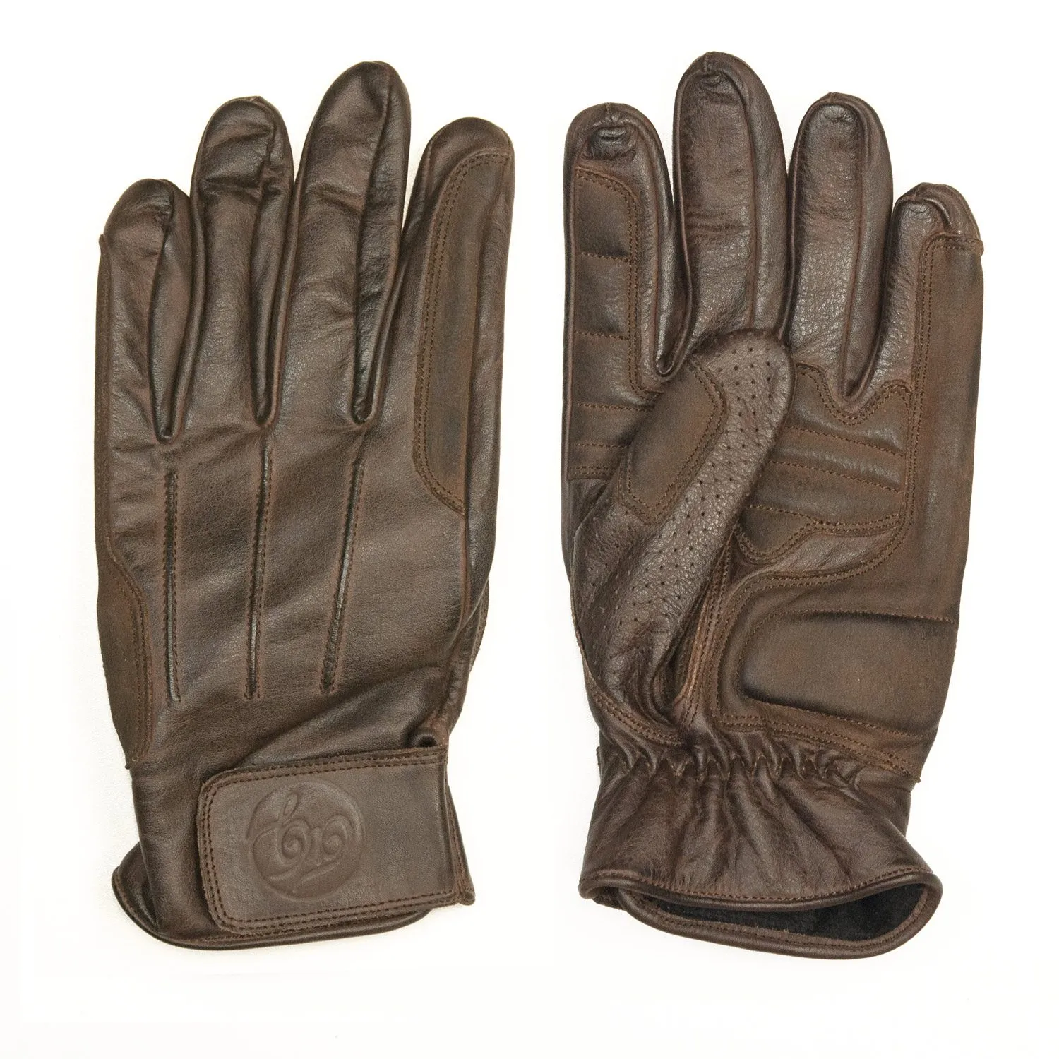 AGE OF GLORY - Rover Leather CE Gloves Aged Waxed Brown - Imagen 5