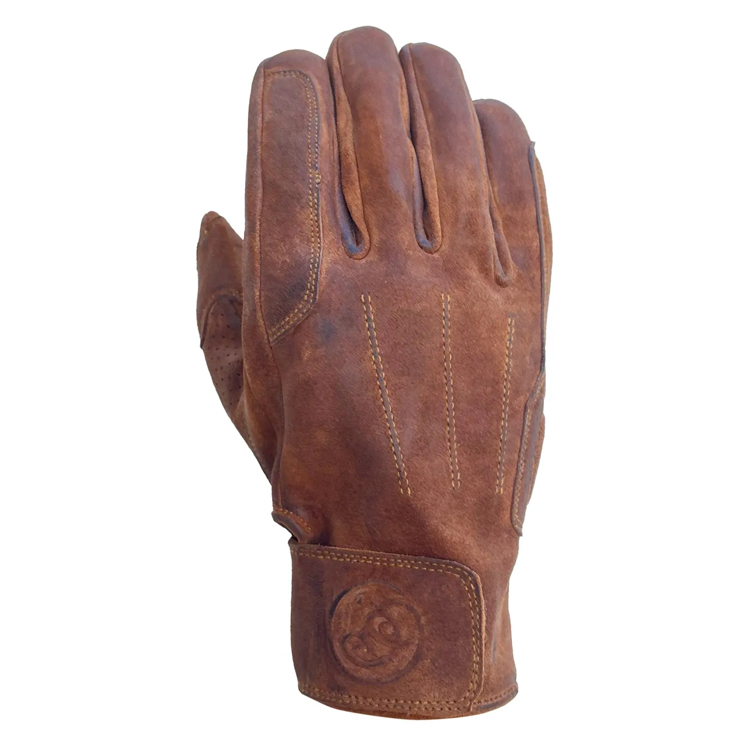AGE OF GLORY - Rover Leather CE Gloves Caramel Sued - Imagen 7