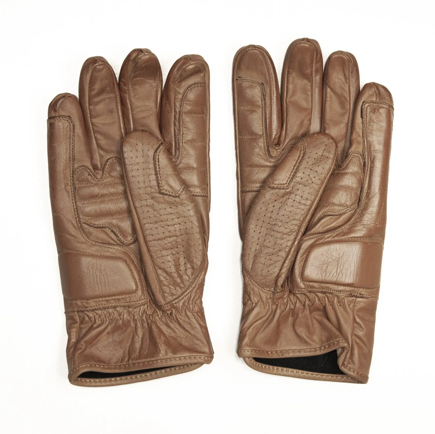 AGE OF GLORY - Rover Leather CE Gloves Waxed Camel - Imagen 2