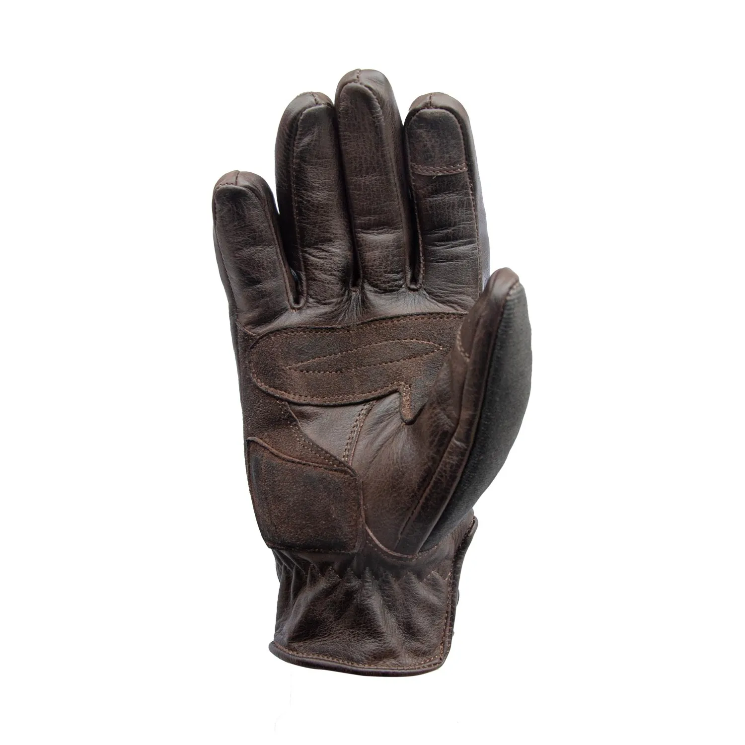 AGE OF GLORY- Gloves Brown leather and Denim - Imagen 4