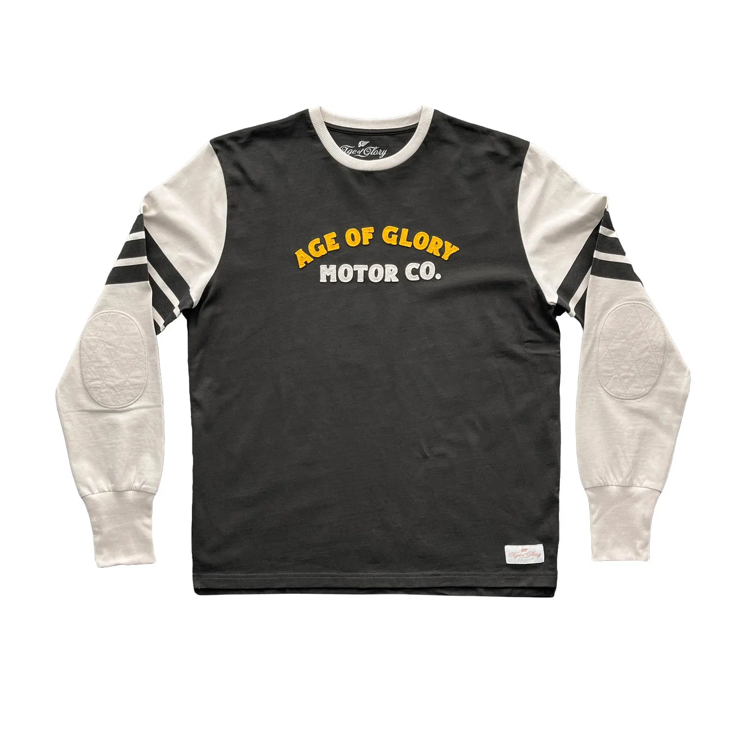 AGE OF GLORY - Authentic LS Tee Black Ecru