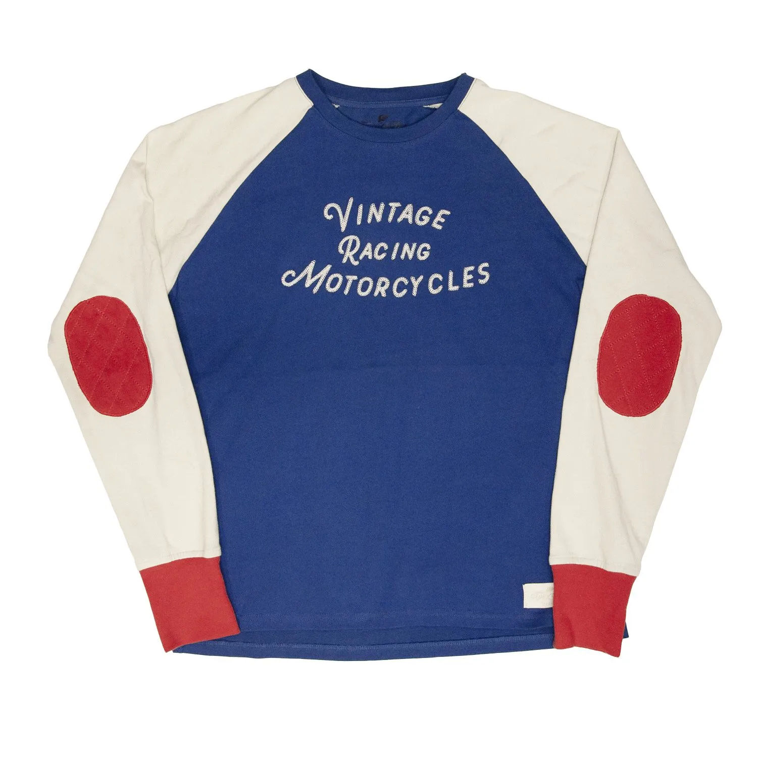 AGE OF GLORY - Heritage Raglan LS Tee Royal Blue Off-white Red