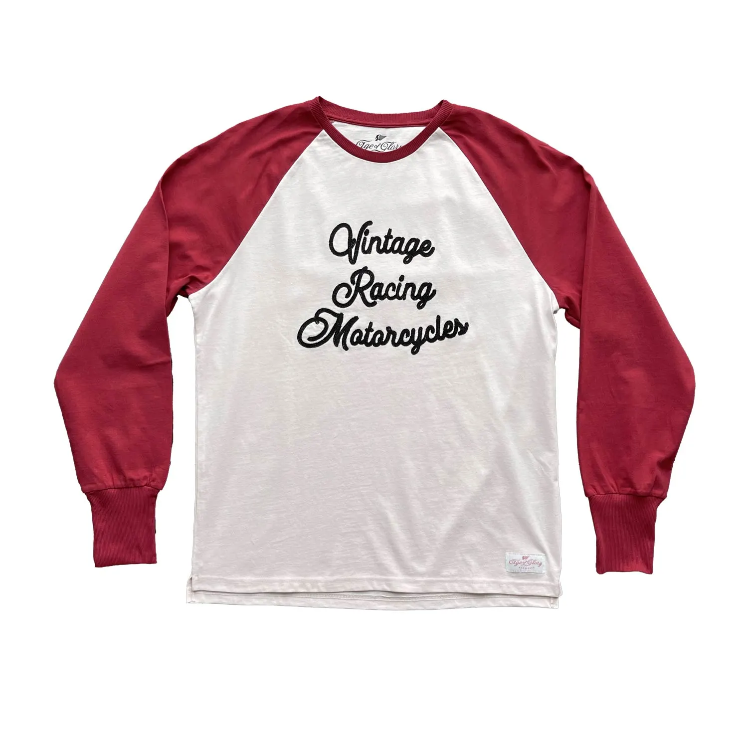 AGE OF GLORY - Heritage LS Tee Ecru Burgundy