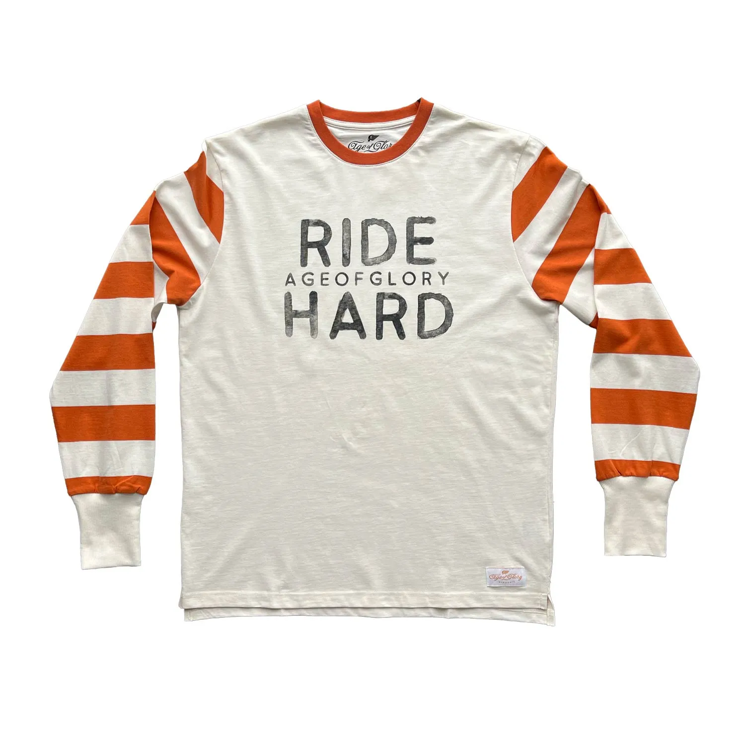 AGE OF GLORY - Ride Hard Tee LS Tee Ecru Rust