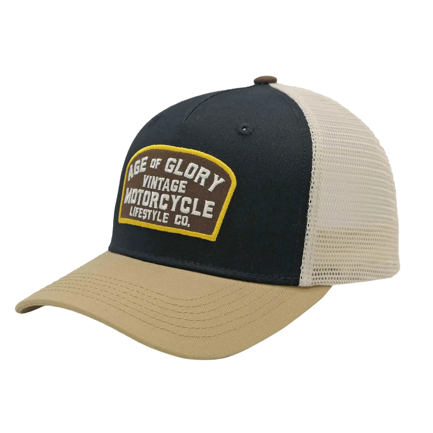 AGE OF GLORY - Buddy Trucker Cap Black / Khaki / Off-white