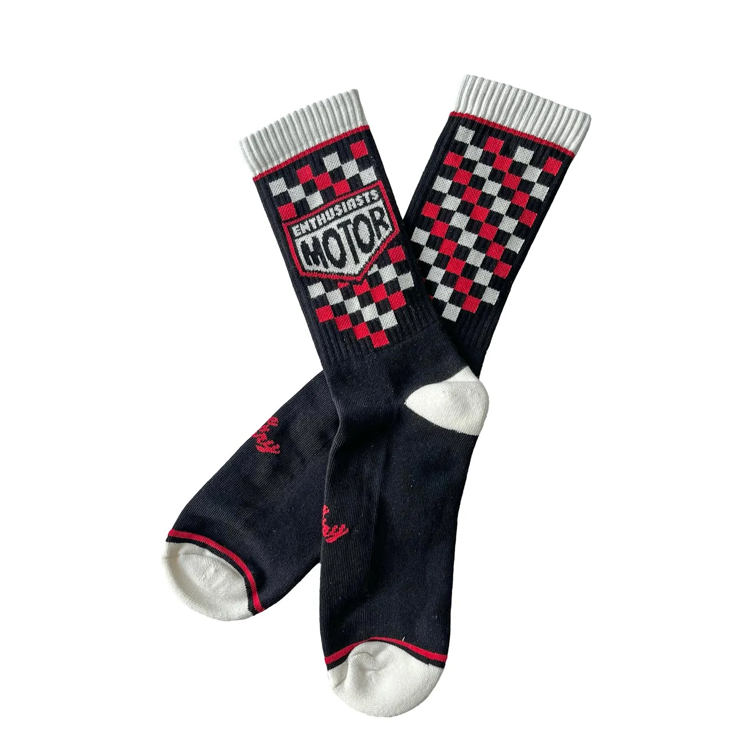 AGE OF GLORY - Enthusiasts Socks Black Red Off-White