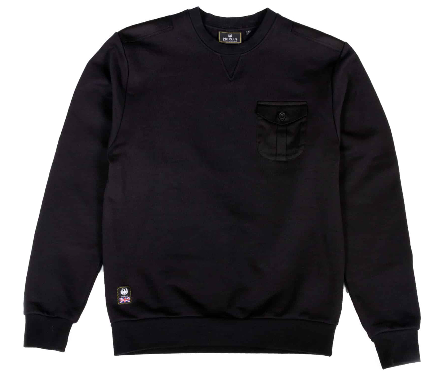 MERLIN - HAGLEY UTILITY SWEATSHIRT BLACK
