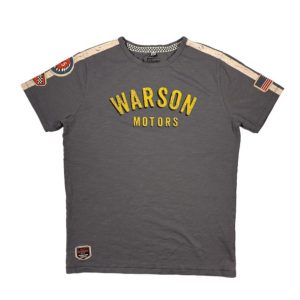 WARSON MOTORS - T-shirt Indian 48 stone grey