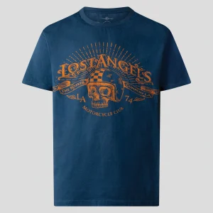 THE ROKKER COMPANY Lost Angels T-Shirt Men Blue