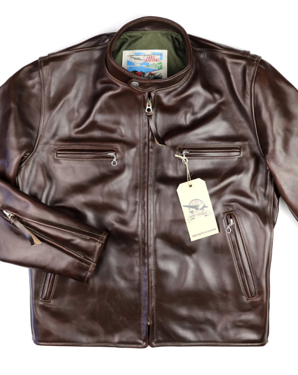 AEROLEATHER CAFÉ RACER JACKET BROWN