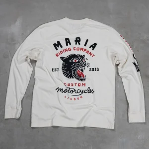 MARIA RIDING - Panther Head Long Sleeve - Off White