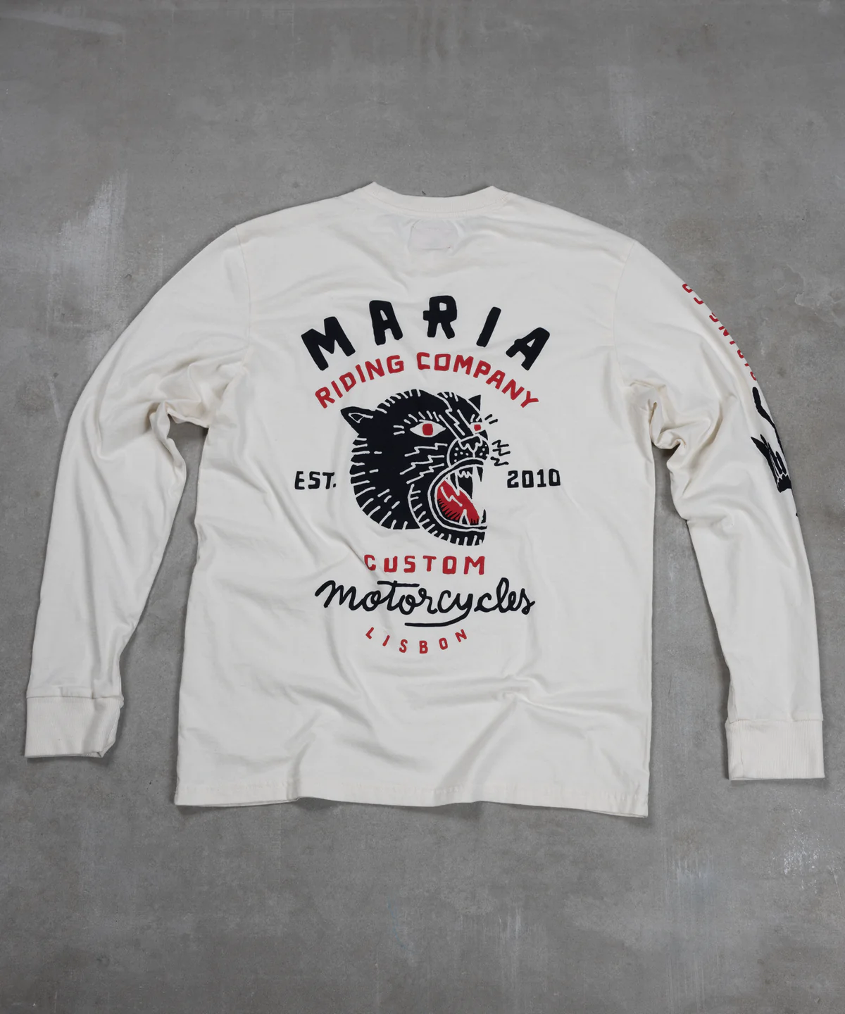 MARIA RIDING - Panther Head Long Sleeve - Off White