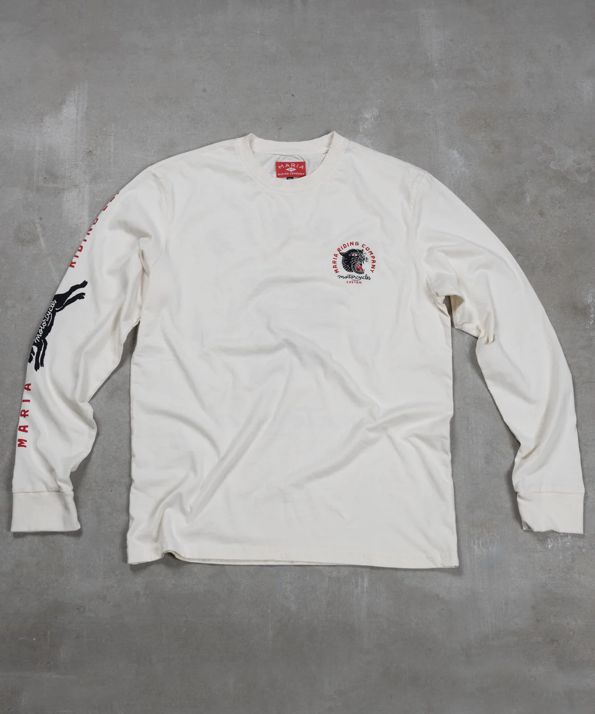 MARIA RIDING - Panther Head Long Sleeve - Off White - Imagen 3