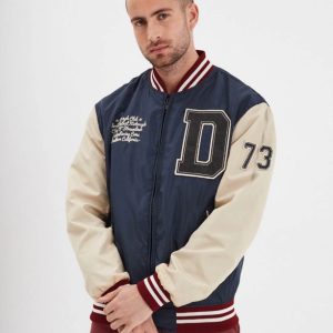 DAYTONA 73 - BLOOMFIELD NYLON - BOMBER UNIVERSITAIRE BLUE