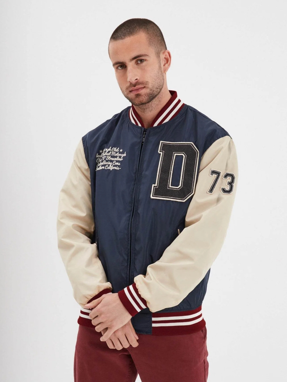 DAYTONA 73 - BLOOMFIELD NYLON - BOMBER UNIVERSITAIRE BLUE
