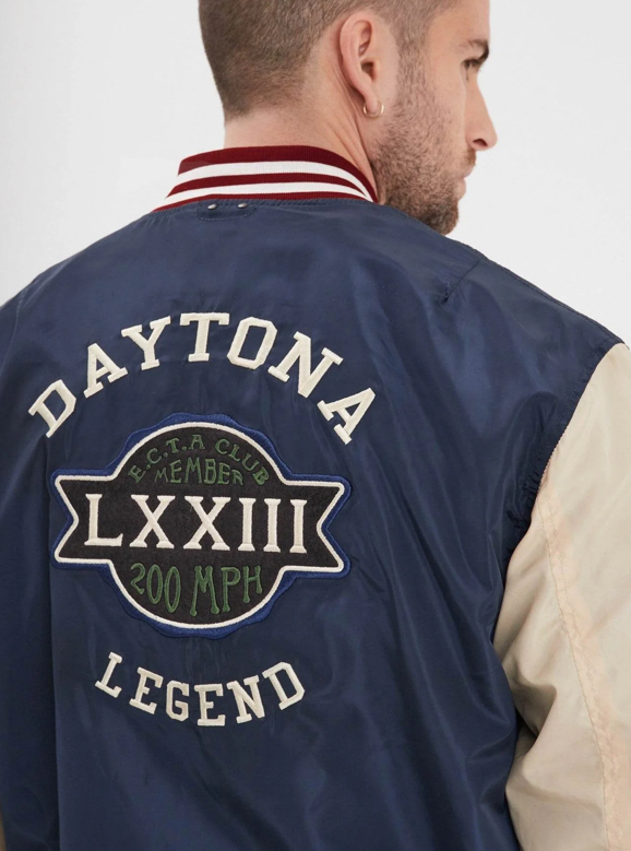 DAYTONA 73 - BLOOMFIELD NYLON - BOMBER UNIVERSITAIRE BLUE - Imagen 3