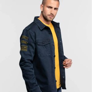 DAYTONA 73 - MELHART - CHEMISE MILITAIRE HOMME NAVY