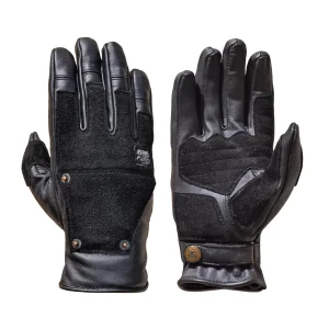 Crafter Leather Gloves CE Black –Vintage Motorcycle Gloves