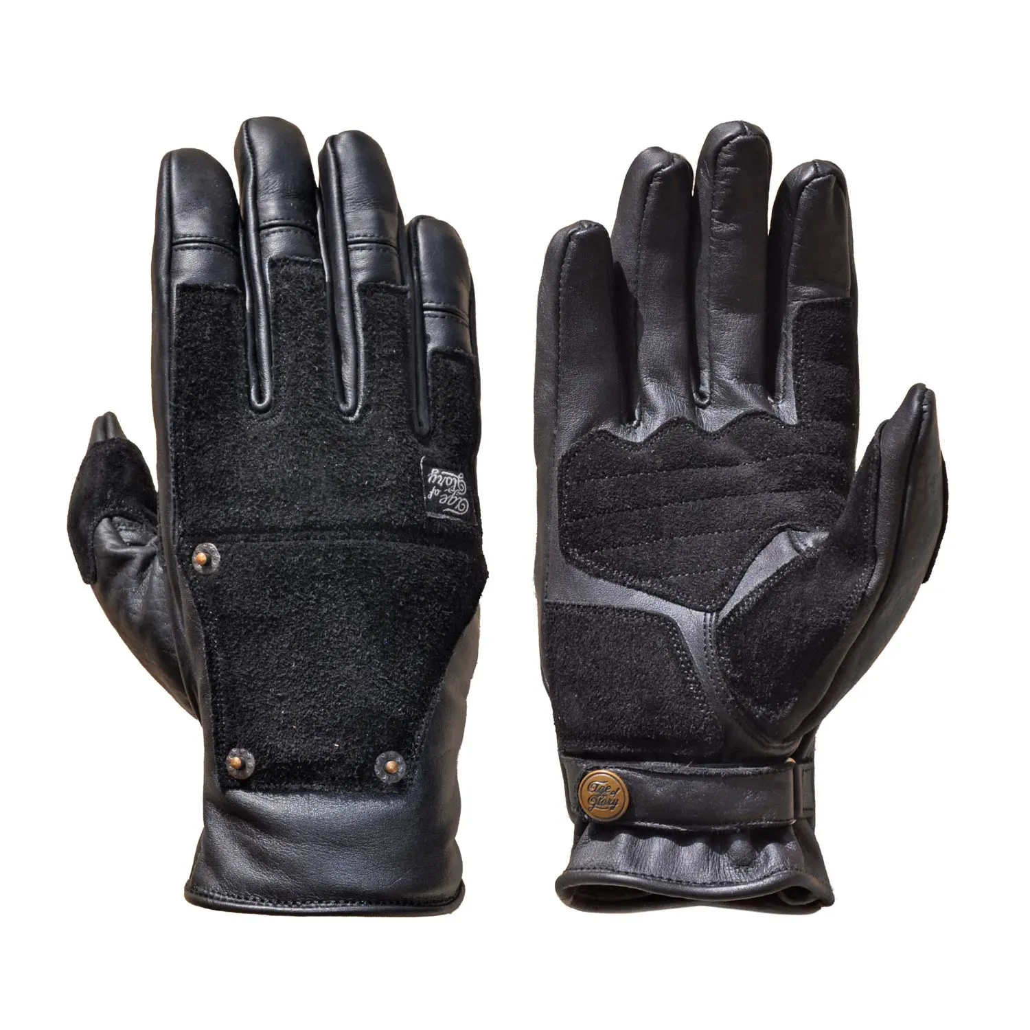Crafter Leather Gloves CE Black –Vintage Motorcycle Gloves