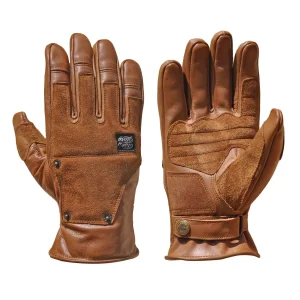 Crafter Leather Gloves CE Caramel –Vintage Motorcycle Gloves